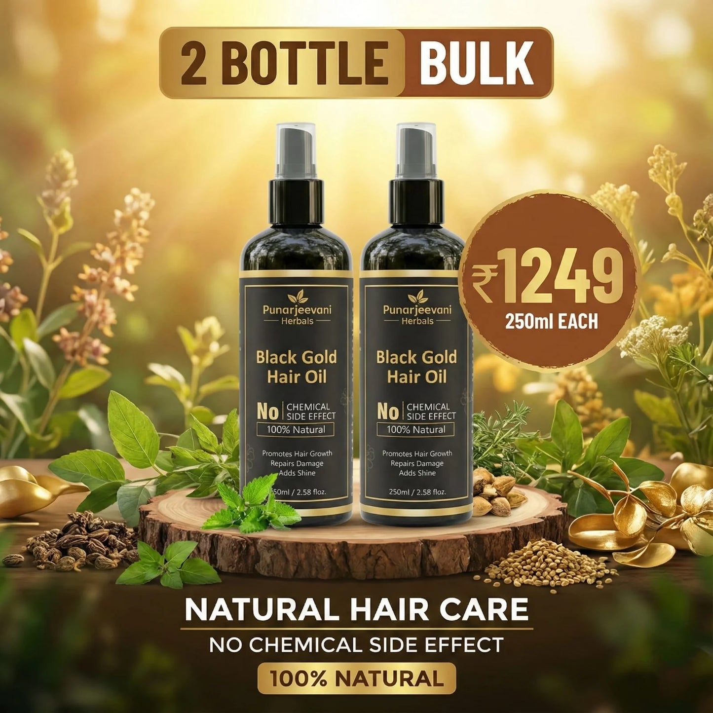Black Gold Hair Oil-100% Effective Hair Oil